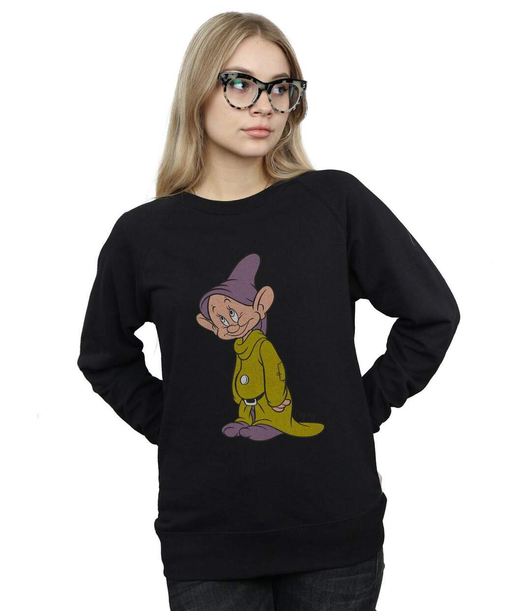 Disney Sweat-shirt classique Dopey Femmes/Dames (Noir) - UTBI12356-2