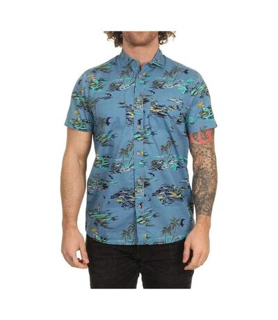 Chemisette Manches Courtes Bleu à Imprimés Homme O'Neill Tropical - XS