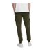 Mens Fleece Small Logo Cargo Trousers Olive Puma-2