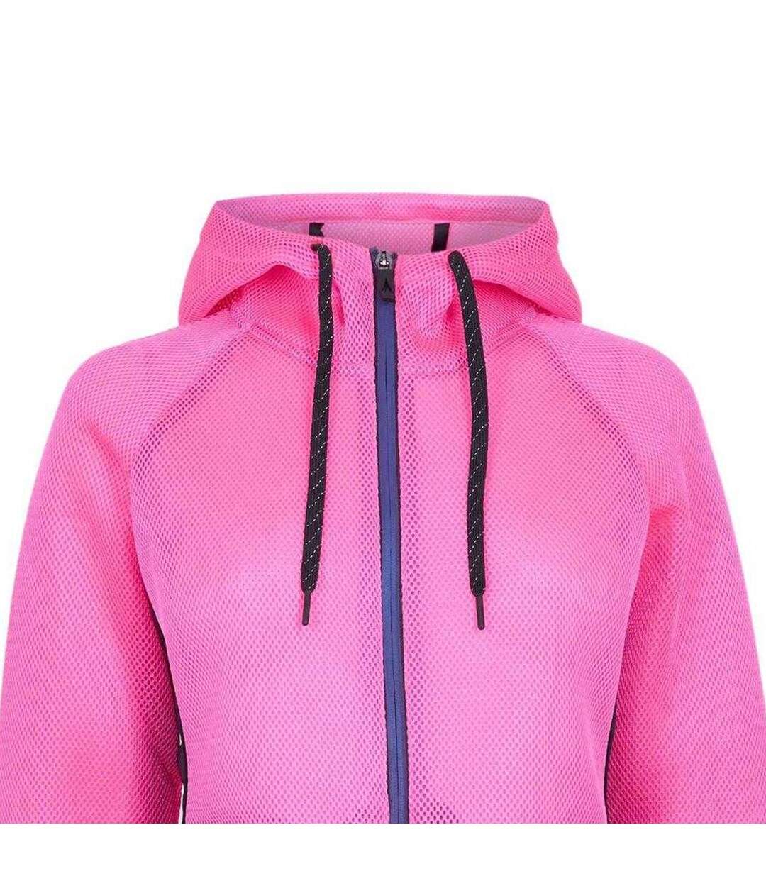 Veste De Survêtement Motif/style À Capuche Femme Rose Foncé Diadora-3