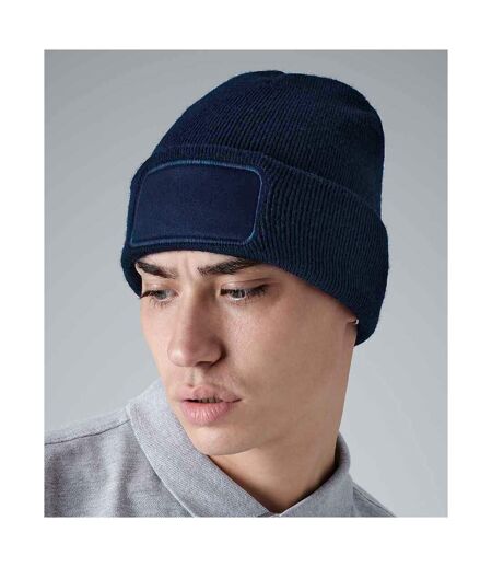 Beechfield Original Recycled Woven Patch Beanie (French Navy)