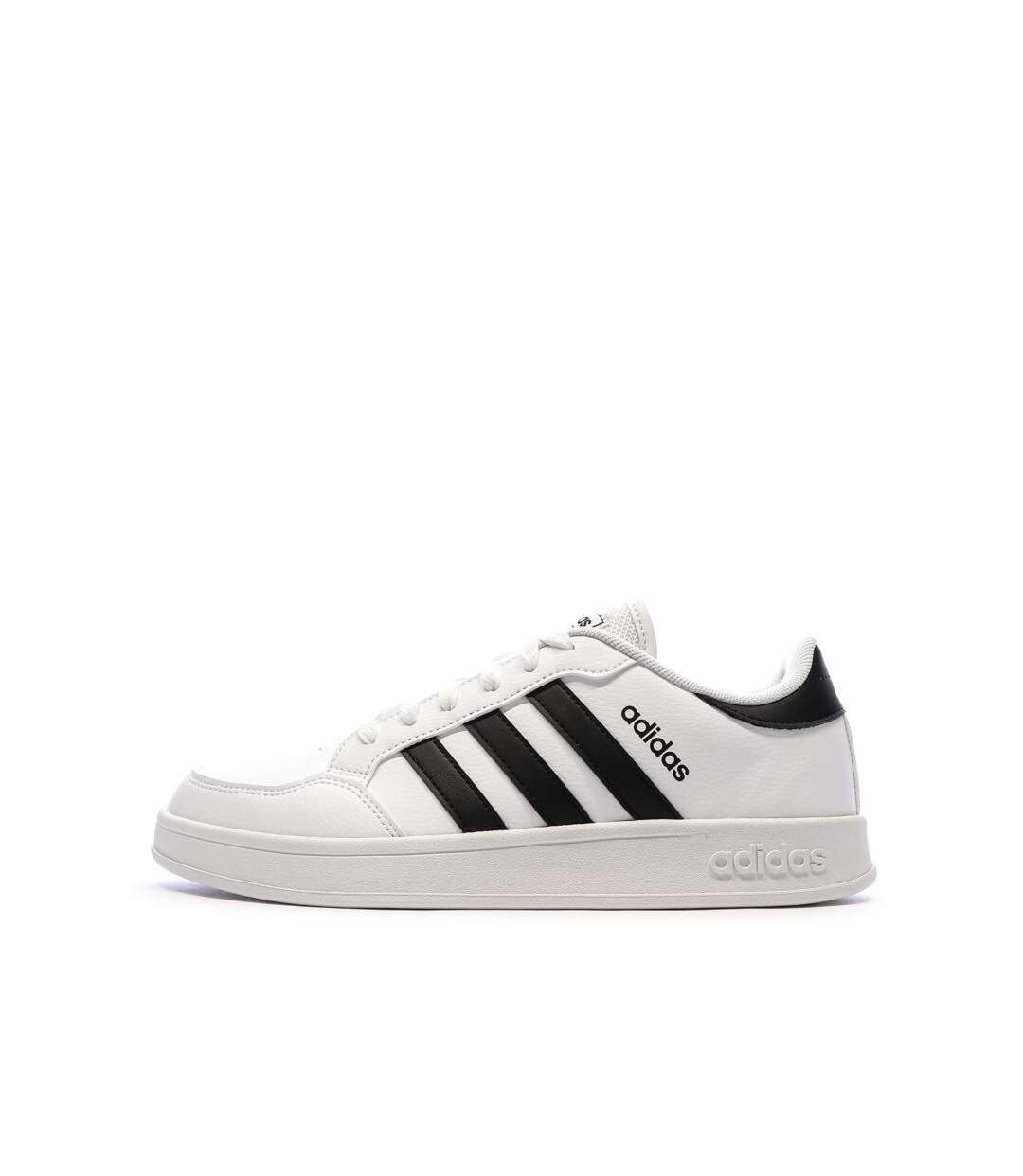 Baskets blanches/noires homme adidas breaknet-1