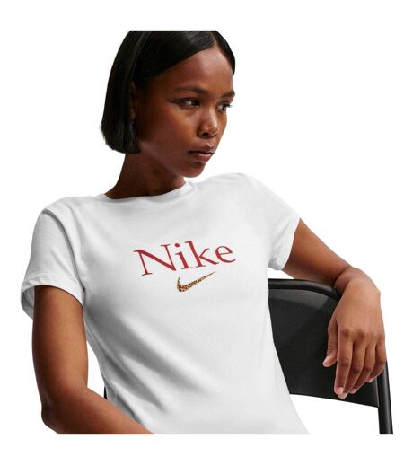 Womens/ladies Cropped T-shirt White Nike