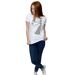 Disney T-shirt en coton Femme/Femme Frozen Elsa Christmas Silhouette (Blanc) - UTBI21902-4