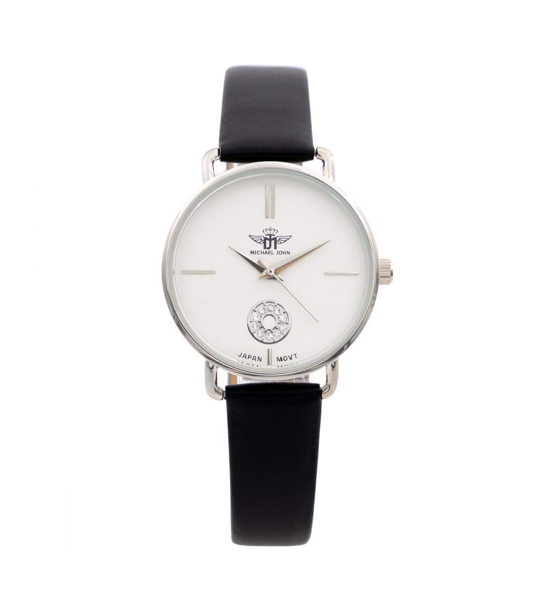 Montre Femme Noir Strass M. JOHN