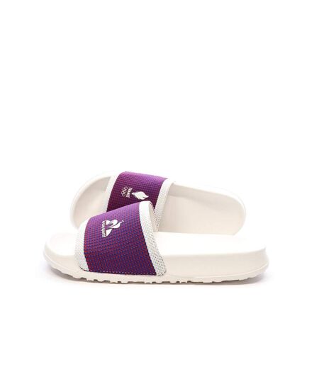 Claquettes blanches/bleu/rouge mixte le coq sportif slide