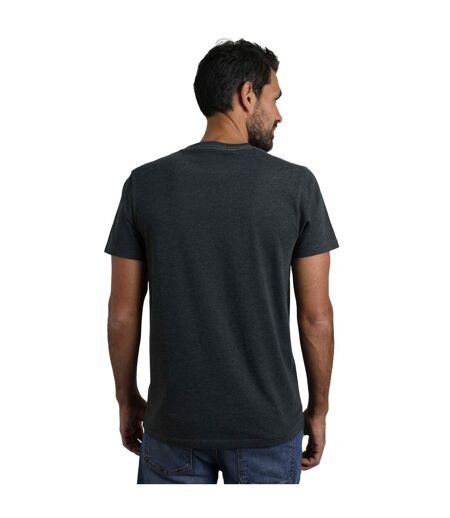 Mens summer sector graphic t-shirt washed black Weird Fish