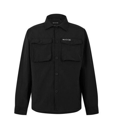 Mens Fletch Overshirt Black Nicce