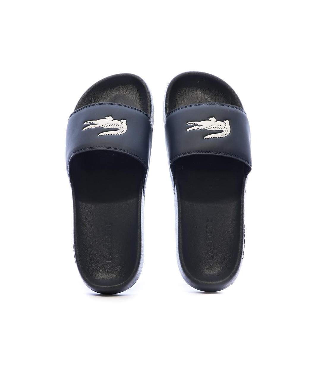 Claquettes marines/blanches homme lacoste serve-2