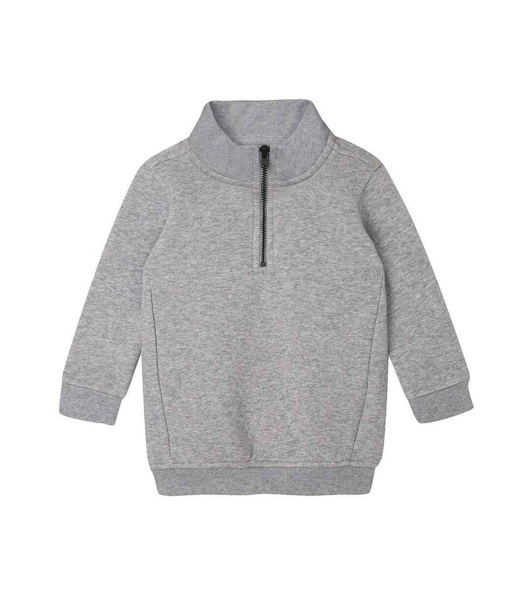 Sweat Bébé Gris Chiné Chiné Babybugz-1