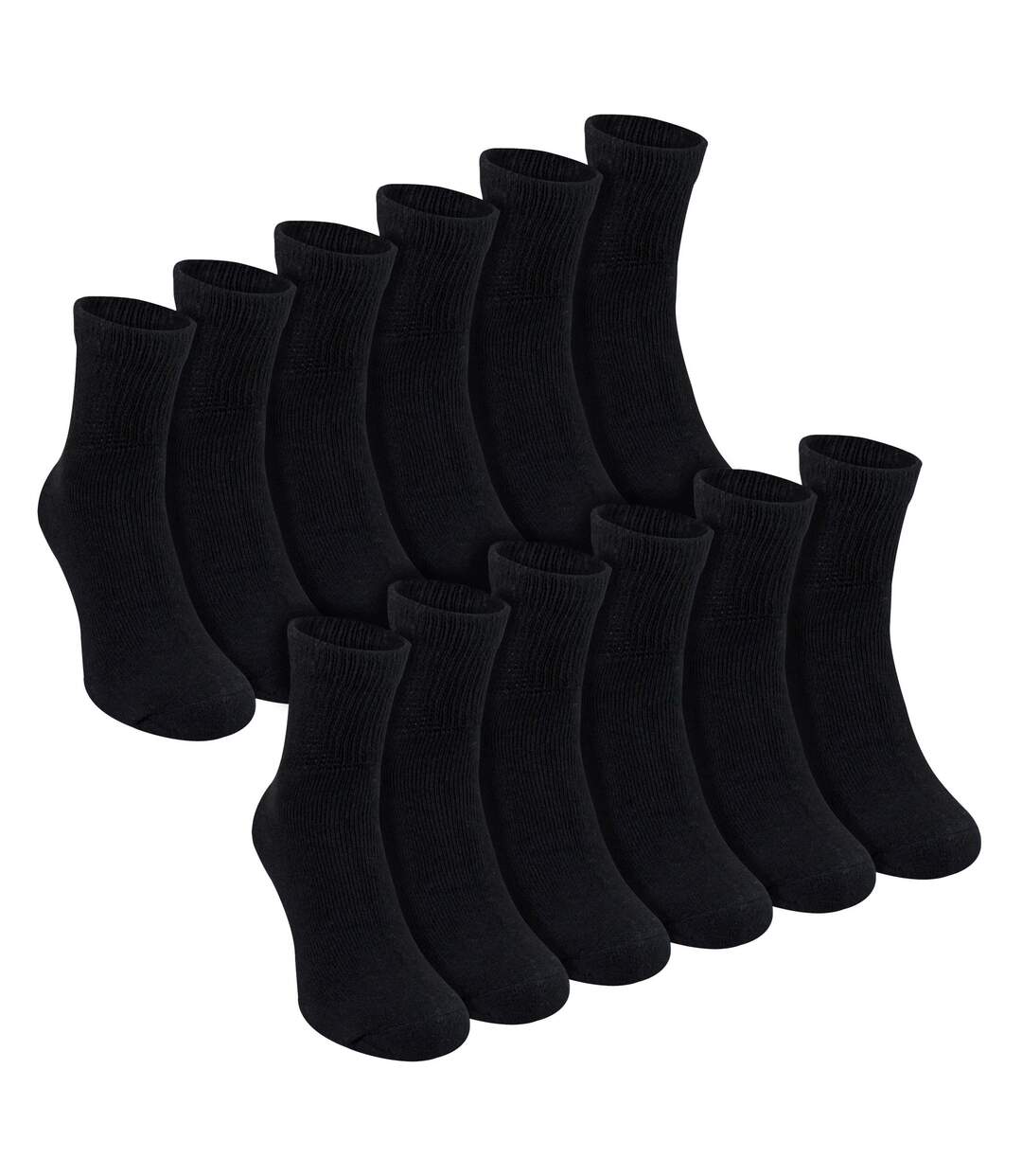 12 Pairs Mens Diabetic Ankle Socks Cotton Blend Non Elastic Comfort Socks-1