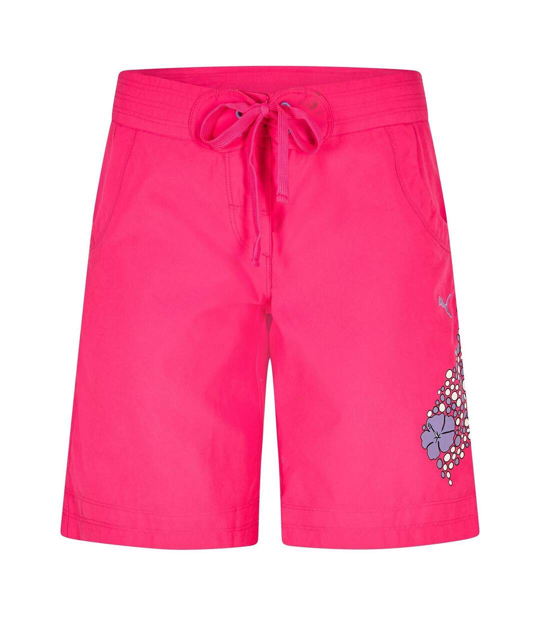 Womens/ladies Relaxed Fit Board Shorts Pink Puma-1