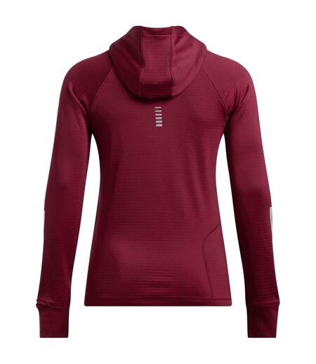 Womens/ladies Hooded Regular Running Drawstring Hoodie Red Under Armour