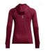 Womens/ladies Hooded Regular Running Drawstring Hoodie Red Under Armour-3