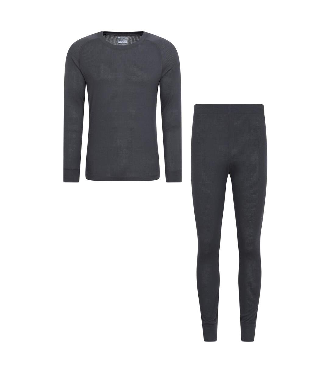 Mens talus thermal base layer set charcoal Mountain Warehouse