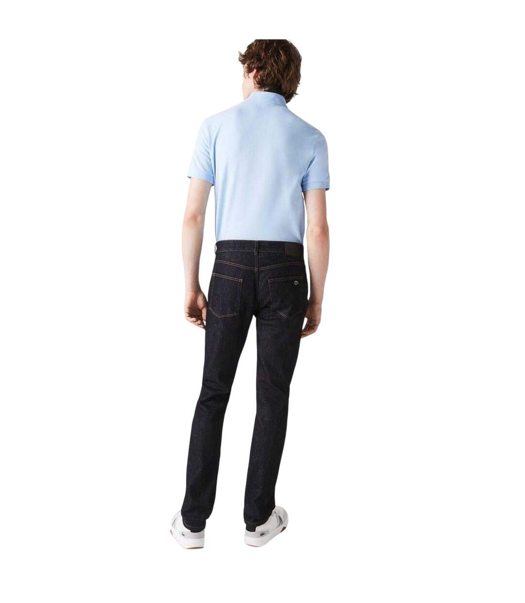 Mens Denim Logo Slim Jeans Blue Lacoste-3