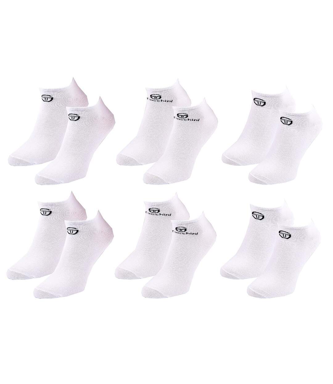 Chaussettes Homme SNEAKER SERGIO TACCHINI Pack de 6 Paires 7667 BLANC-2