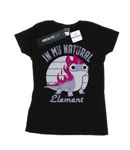 Disney Femme/Les femmes Frozen 2 Salamander Bruni Element Cotton T-Shirt (Noir) - UTBI21841