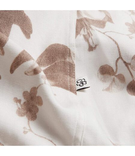 Unisex Adult Belmar Linen Blend Short-sleeved Shirt Natural Ted Baker