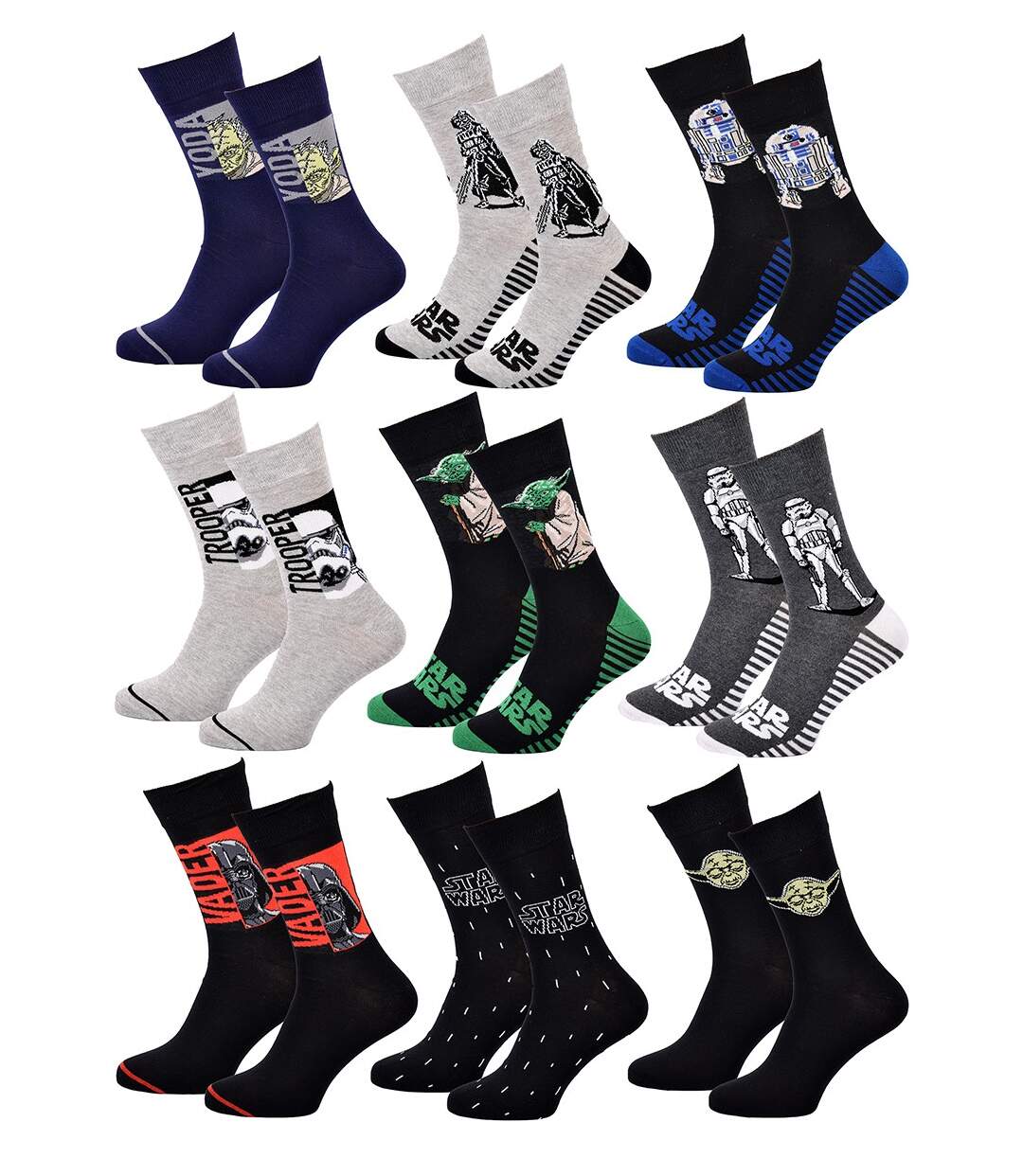 Chaussettes Pack Cadeaux Homme LICENCE Pack 9 Paires STW24