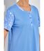 Chemise de nuit courte col tunisien coton-3