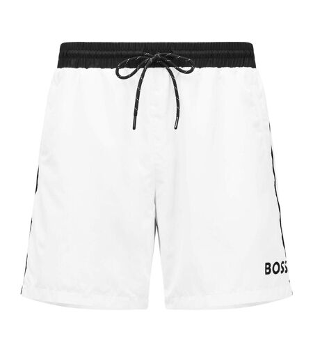 Short De Bain Starfish Homme Blanc Noir Boss