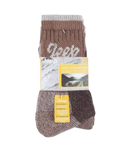 Jeep - 3 Pack Ladies Cushioned Breathable Hiking Socks