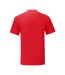 Mens Iconic 150 T-shirt Red Fruit Of The Loom-2