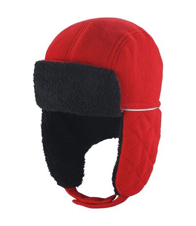 Result Winter Essentials Unisex Adult Ocean Trapper Hat (Red/Black) - UTPC5992