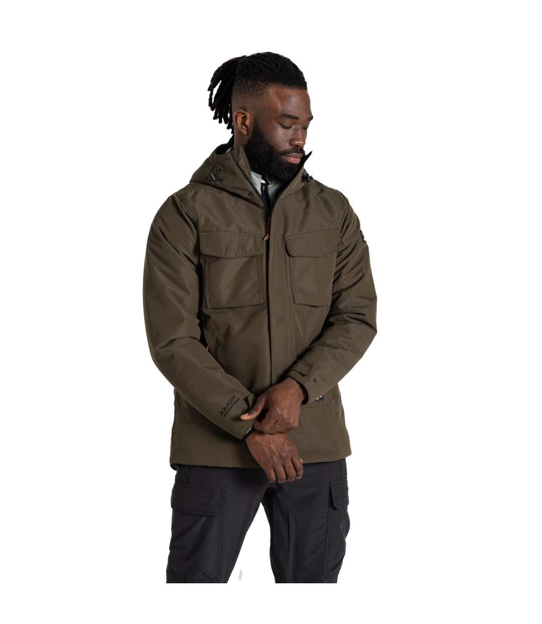 Veste imperméable arche homme vert forêt Craghoppers-4