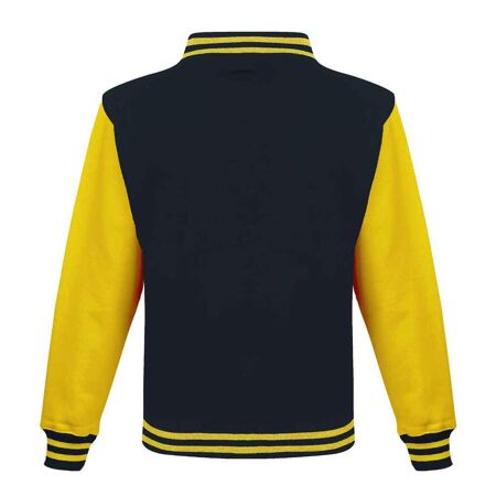 Blouson d´université adulte noir vif / jaune Awdis