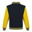 Blouson d´université adulte noir vif / jaune Awdis-2