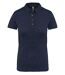 Polo jersey manches courtes - Femme - K263 - bleu marine heather