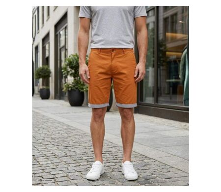 Bermuda uni avec revers CHALLENGER IBIZA2 : le short 100% coton au style estival affirmé