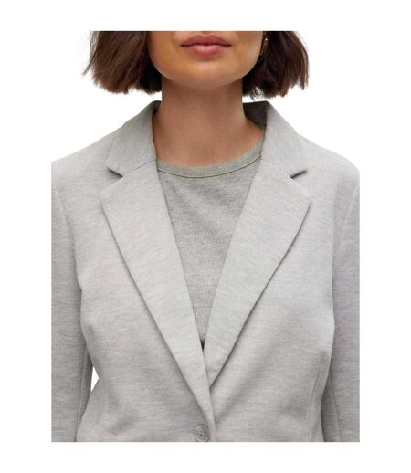 Blazer Manches Longues Julia Femme Gris Clair Chiné Vero Moda