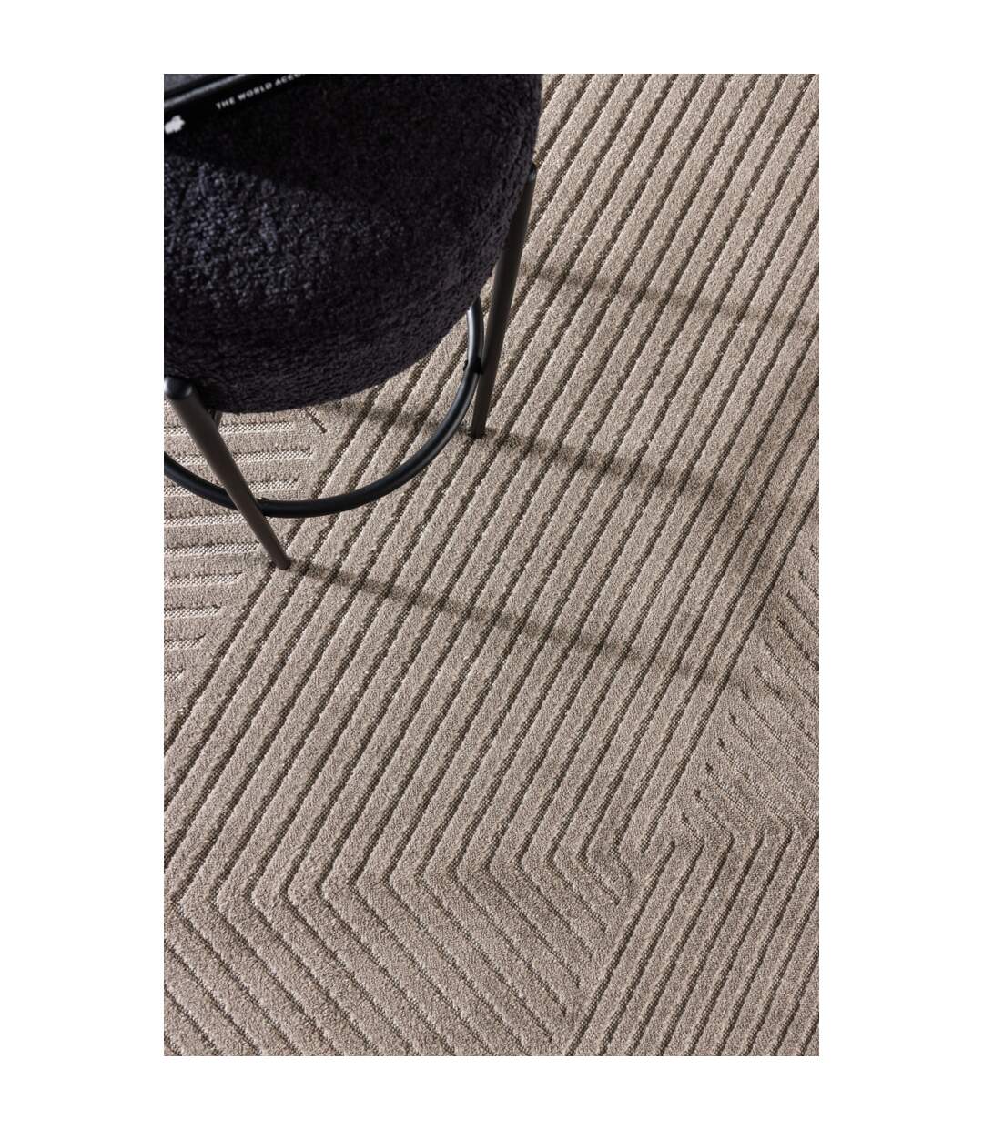 Tapis Déco Aron Solar 160x230cm Marron-5