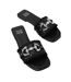 Womens/ladies Sandals Black Where´s That From-3