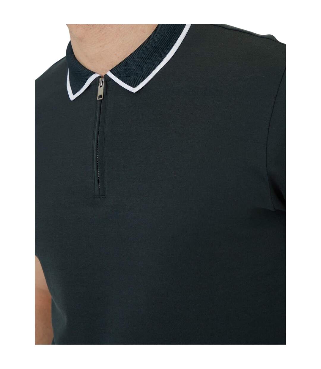 Polo Manches Courtes Pinetwn Homme Vert Pin Threadbare-4