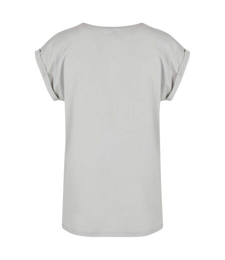 T-shirt Femme Gris Pâle Build Your Brand
