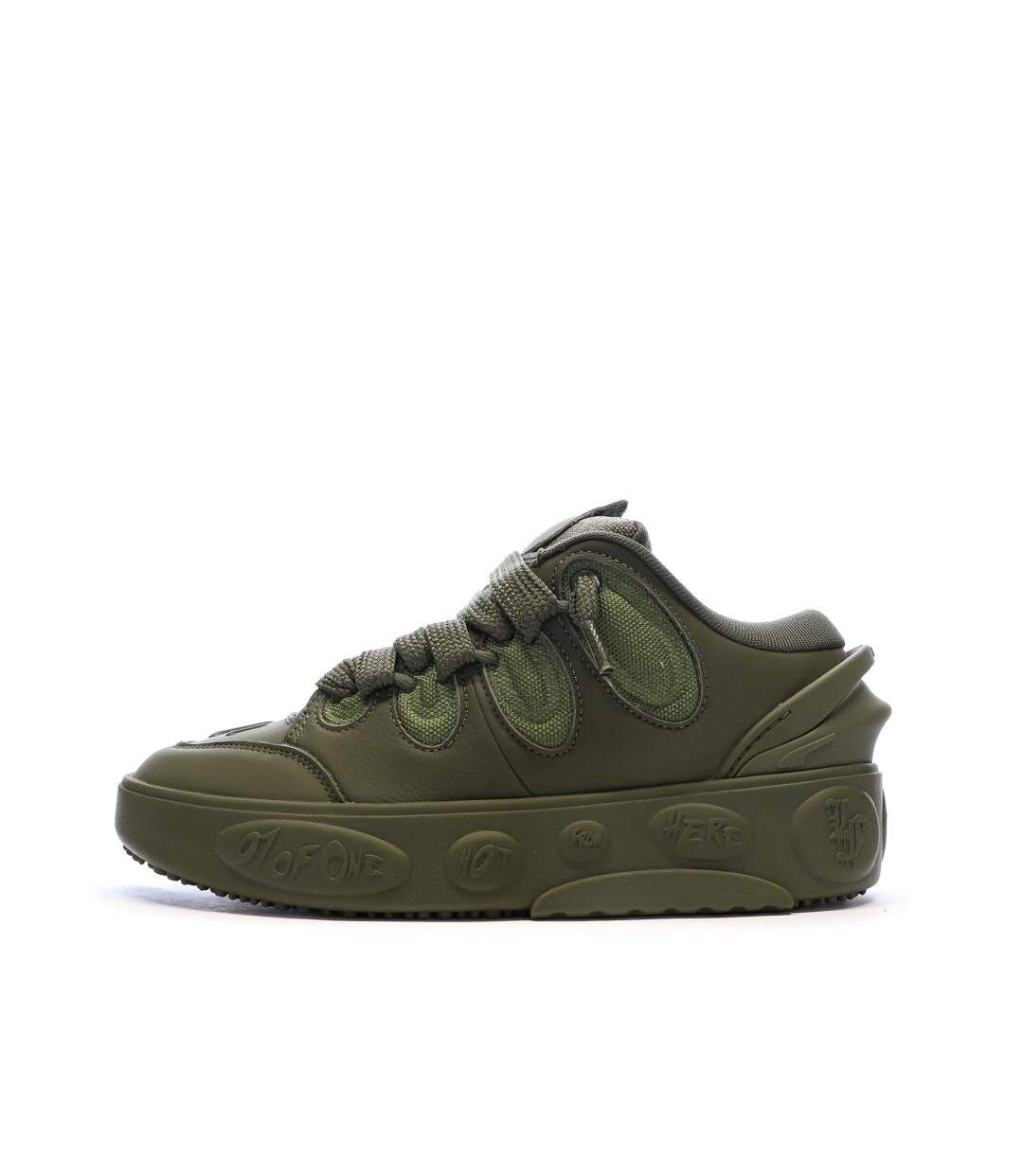 Baskets kaki homme puma la francé oak-1