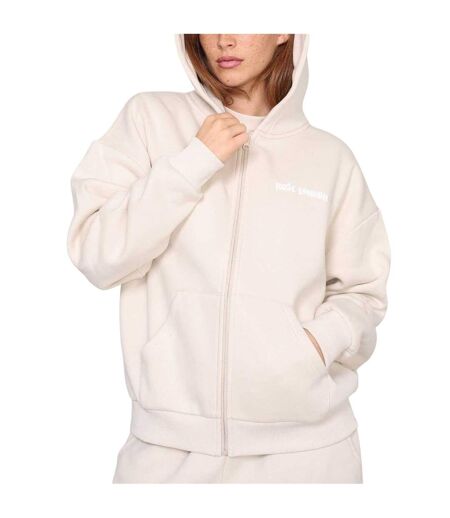 Veste À Capuche Manches Longues Femme Sable Rose London