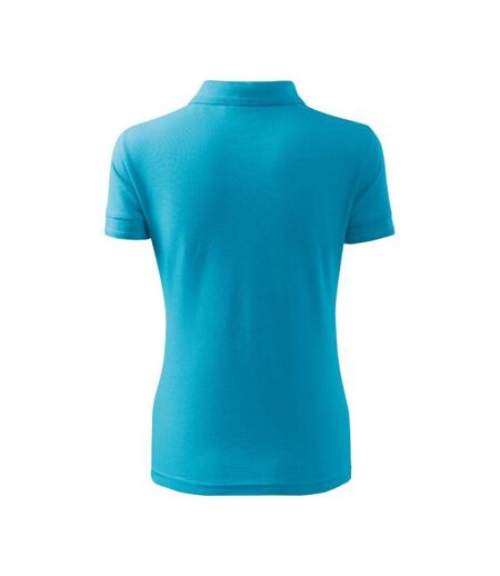 Polo Femme Turquoise Vif Malfini