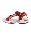Sandales Motif/style À Rayures Femme Rouge Franklin-3