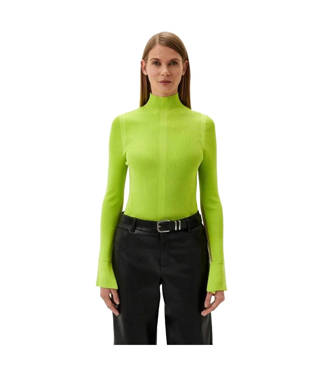 Sweat Manches Longues Frescia Femme Jaune Vif Boss-1
