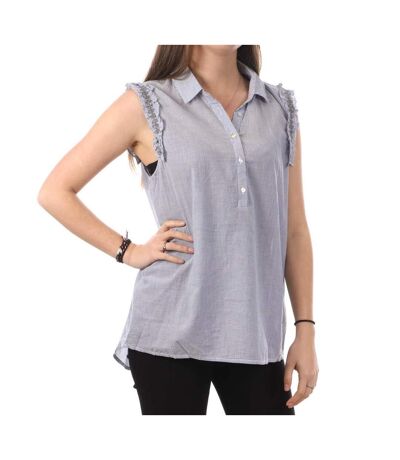 Blouse Sans Manches Bleu Femme Teddy Smith Corana - S