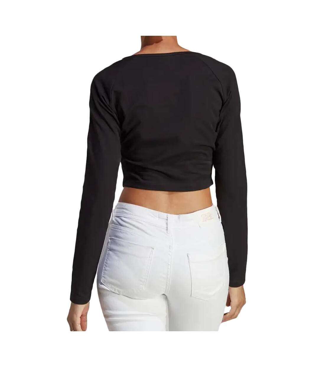 Top noir femme adidas long sleeve - l-2