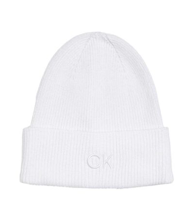 Bonnet Blanc Femme Calvin Klein Jeans Fine - Taille unique