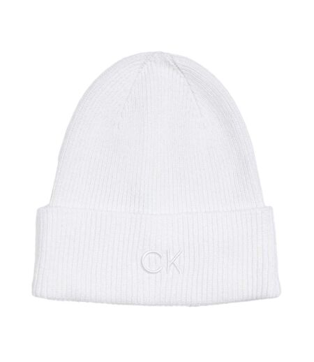 Bonnet Blanc Femme Calvin Klein Jeans Fine - Taille unique