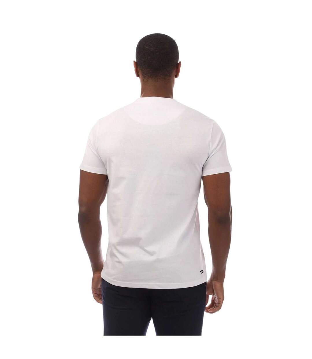 Mens Crossword Colour Block T-shirt White Weekend Offender-3