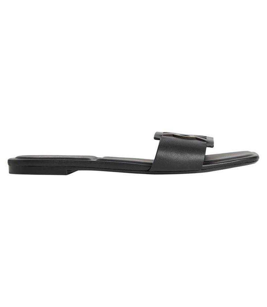 Sandales Motif/style Gros Logo Femme Triple Noir Calvin Klein-3